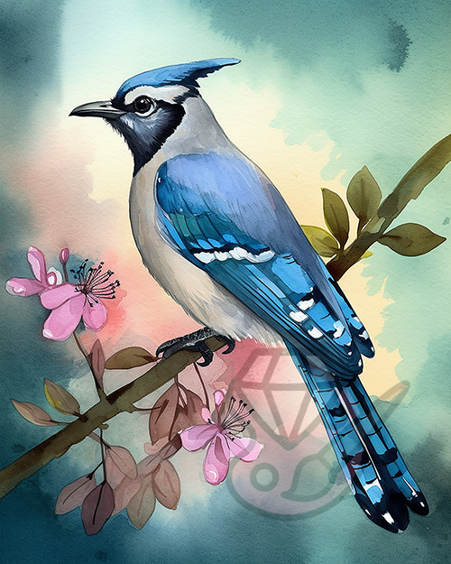 Blue Jay auf Ast